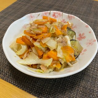 ツナの中華風野菜炒め